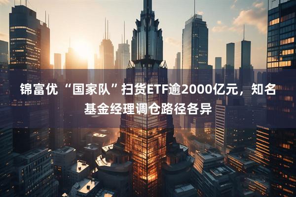 锦富优 “国家队”扫货ETF逾2000亿元,知名基金经理调仓路径各异