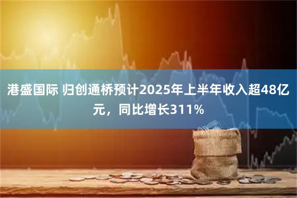 港盛国际 归创通桥预计2025年上半年收入超48亿元,同比增长311%